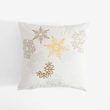Povlak na polštář Vánoční bílý SNOV 45x45 cm