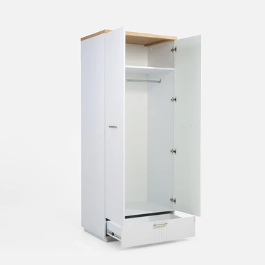 Bílá skříň se zásuvkou DEKO