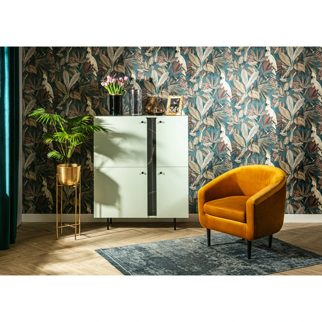 Hořčicové křeslo MILTON