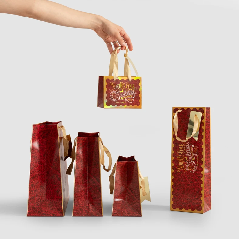 Dárková taška CHRISTMAS EXPRES 26 cm MIX