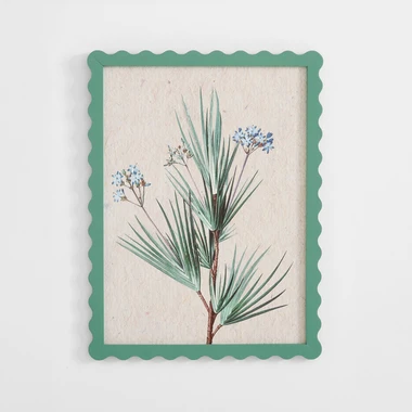 Botanický obraz, zelený 30x40 cm