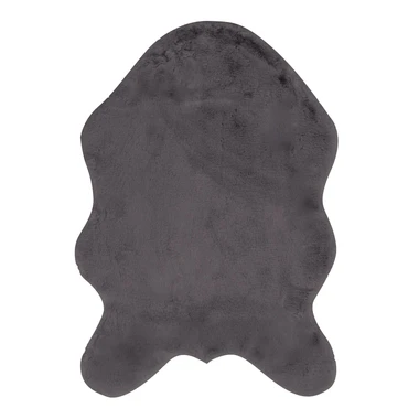 Koberec tmavě šedý z umělé kožešiny FUTRZAK 60x90 cm