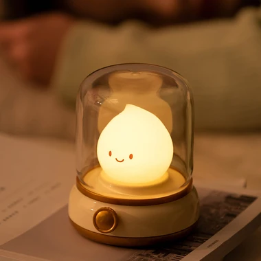 Noční LED lampička MARY'S žlutý PLAMÍNEK