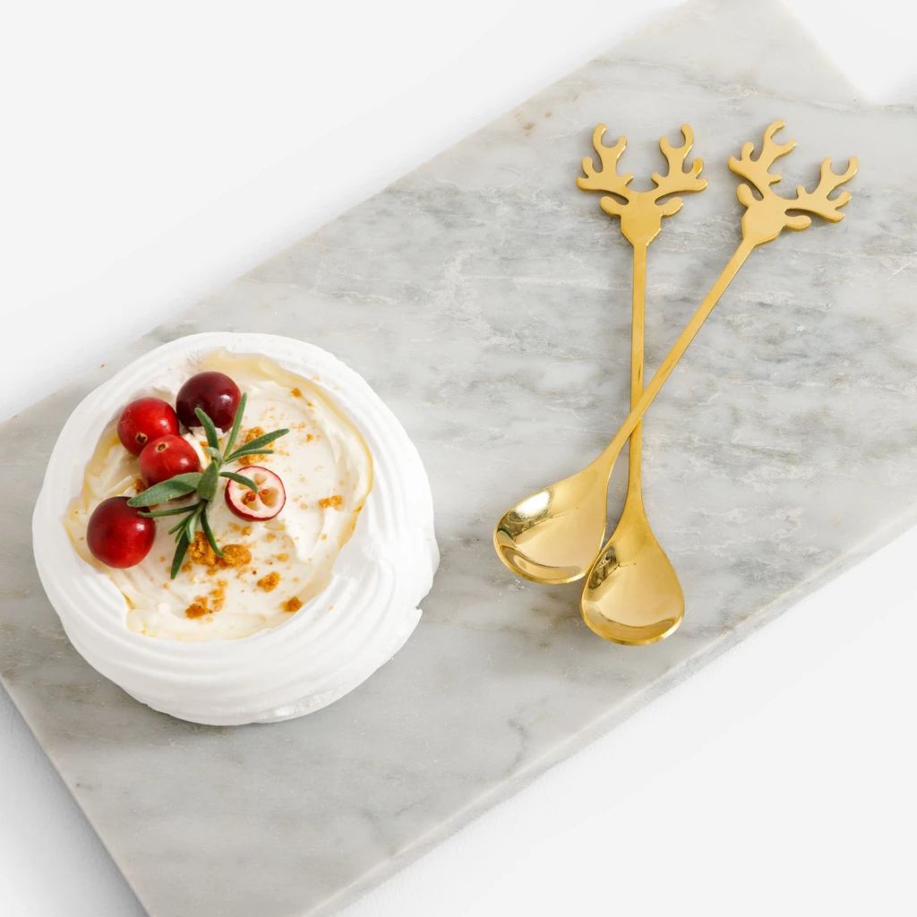 Sada lžiček s ozdobným koncem RUDOLF 4 ks