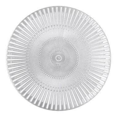 Kulaté stříbrné prostírání 38 cm