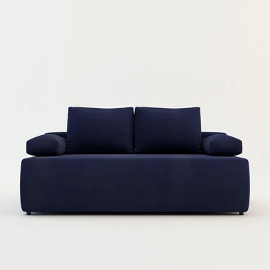 Modrá třímístná pohovka DELPO