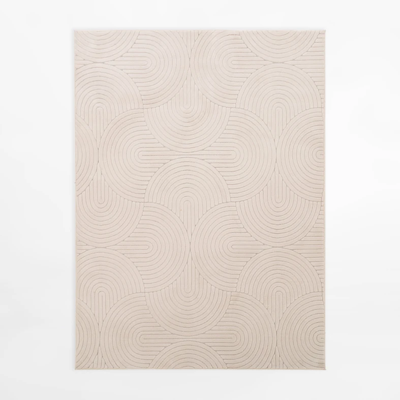 Koberec do obývacího pokoje MODERNO, krémový, 160x230 cm