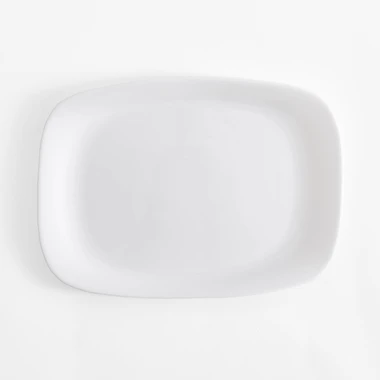 Servírovací talíř GRANGUSTO bílý 33x24 cm