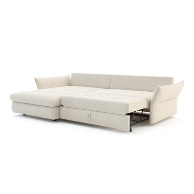 Rohová sedací souprava rozkládací levá ACERO béžová