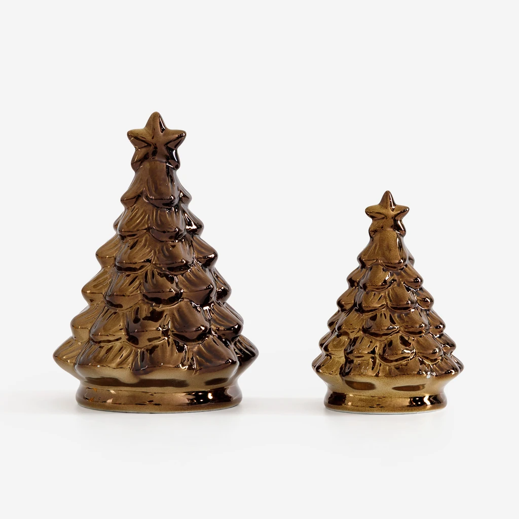 Vánoční dekorace stromeček 17 cm MIX