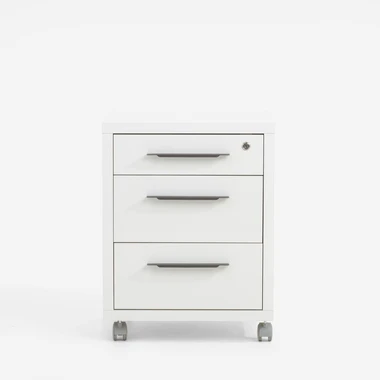 Zásuvkový kontejner DISEGNO WHITE OFFICE bílý lesk