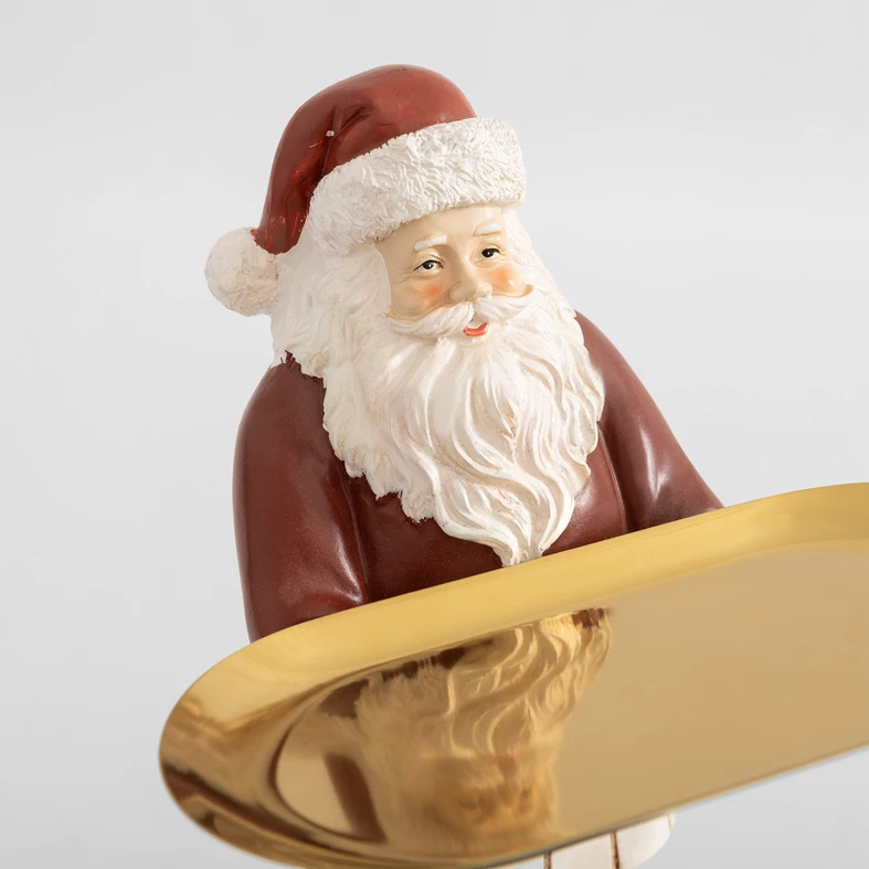 Dekorativní figurka Mikuláš s podnosem