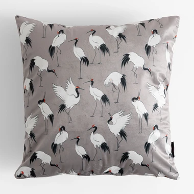 Šedý povlak na polštář LEANDRO 45x45 cm