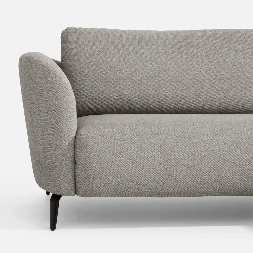 Rohová sedačka šedá RAVELLO pravá