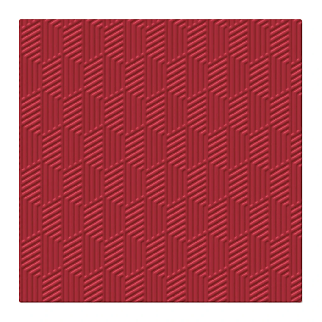 Červené dekorativní papírové ubrousky INSPIRATION TEXTURE 20 ks