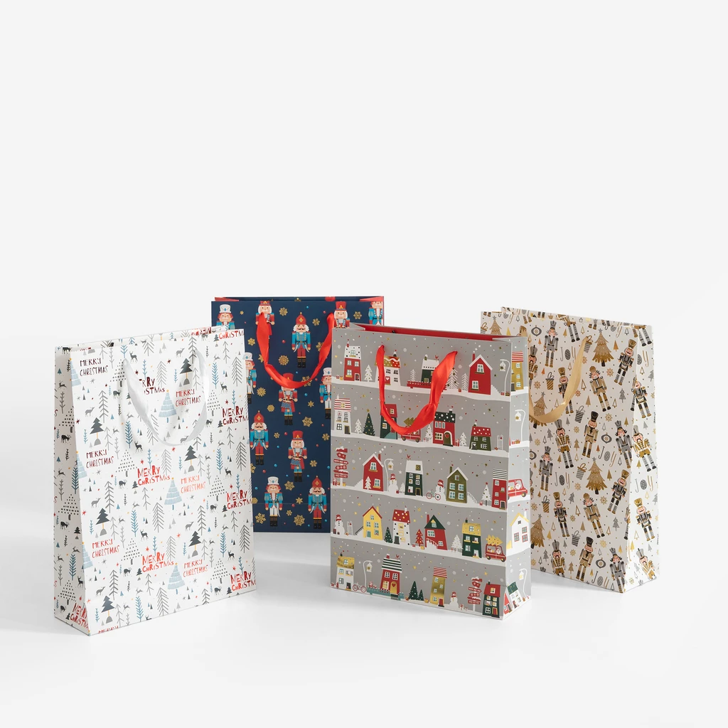 Vánoční dárková taška 34,5 cm MIX