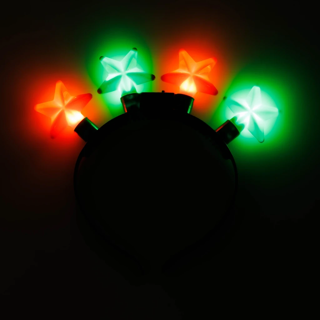 Čelenka, vánoční, svítící, MIX