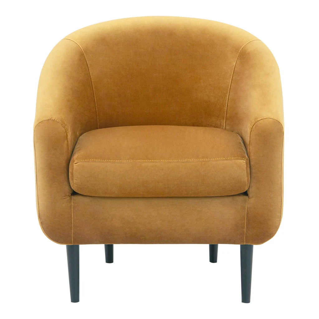 Hořčicové křeslo MILTON