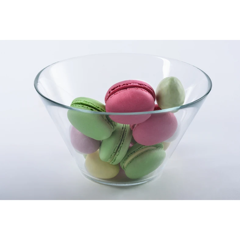 Kulatá skleněná miska na salát DAGA 16,6 cm