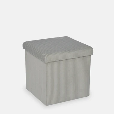 Tmavě šedý skládací taburet 38x38 cm