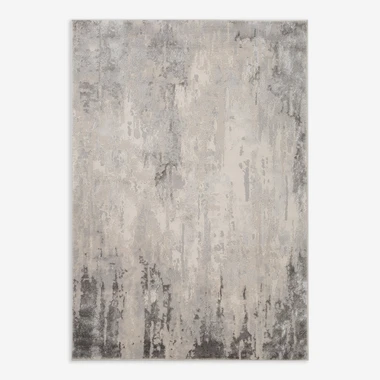 Šedý koberec s odřeným vzorem BRONTE 160x230 cm