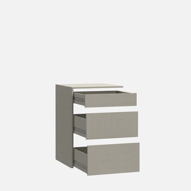 Sada 3 zásuvek do šatní skříně II 53.5 cm šedá