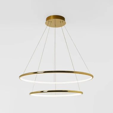 Závěsné svítidlo LED 2 prstence zlatá MARSEILLE
