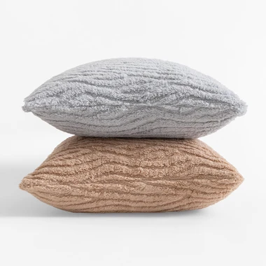 Šedý povlak na polštář ALPEN 45x45 cm