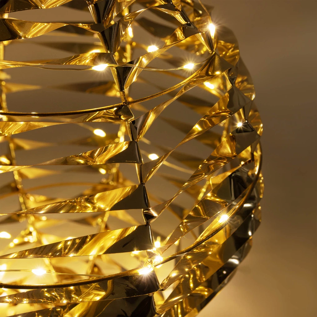 Dekorace LED zlatá koule, 25 cm