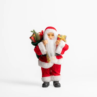 Vánoční červená figurka SANTA CLAUS 25 cm