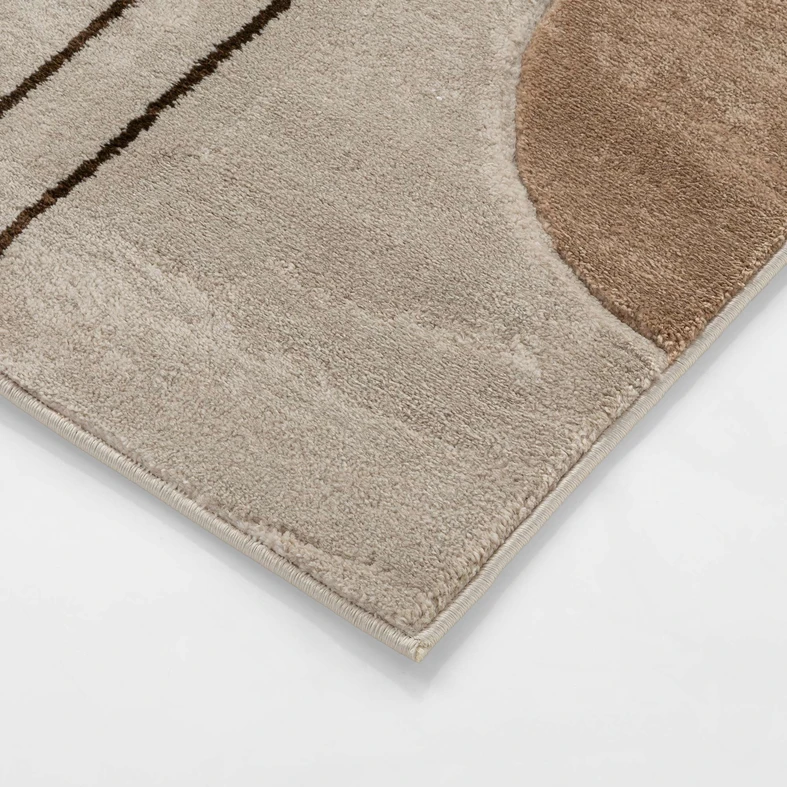 Koberec art déco béžový s oblouky MILLEY 120x170 cm