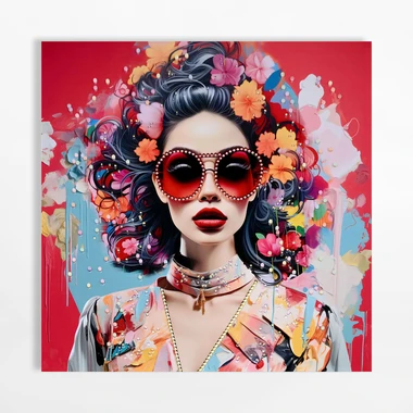 Obraz na plátně RETRO ŽENA II 80x80 cm