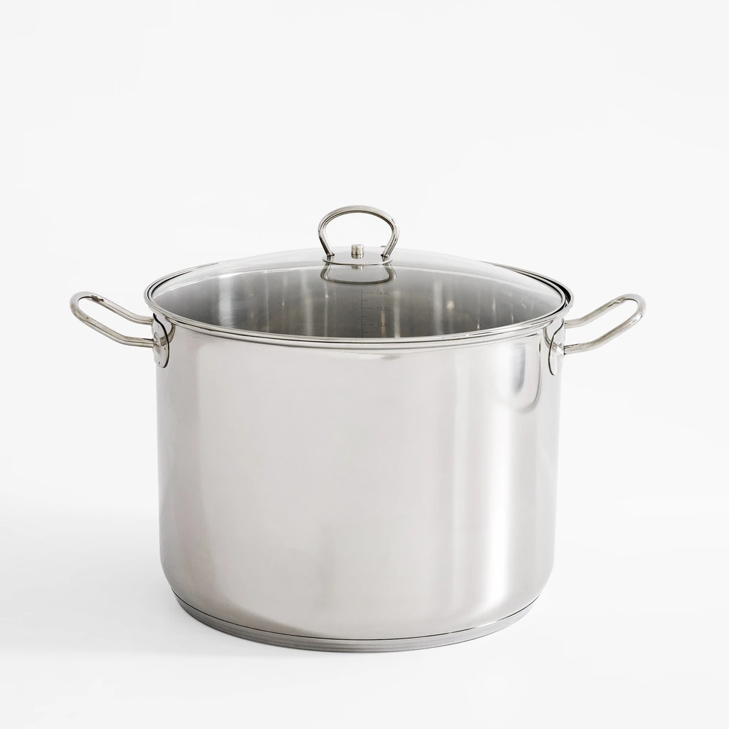 Garnek z stali nierdzewnej SYK-461-30 GRAND 16 L z pokrywką 30 cm