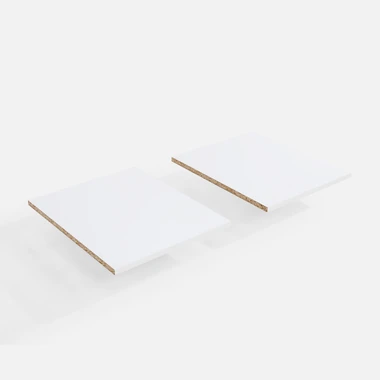 Sada 2 polic do jednodveřové skříně BEN bílá