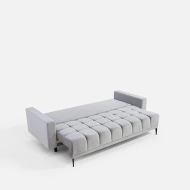 Šedá rozkládací pohovka CARO