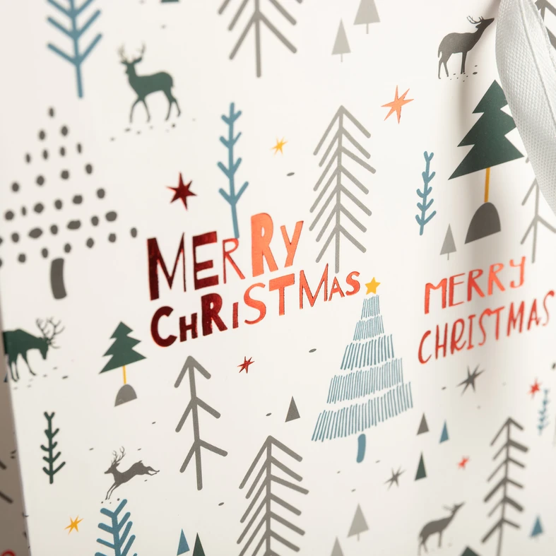 Vánoční dárková taška 41 cm MIX