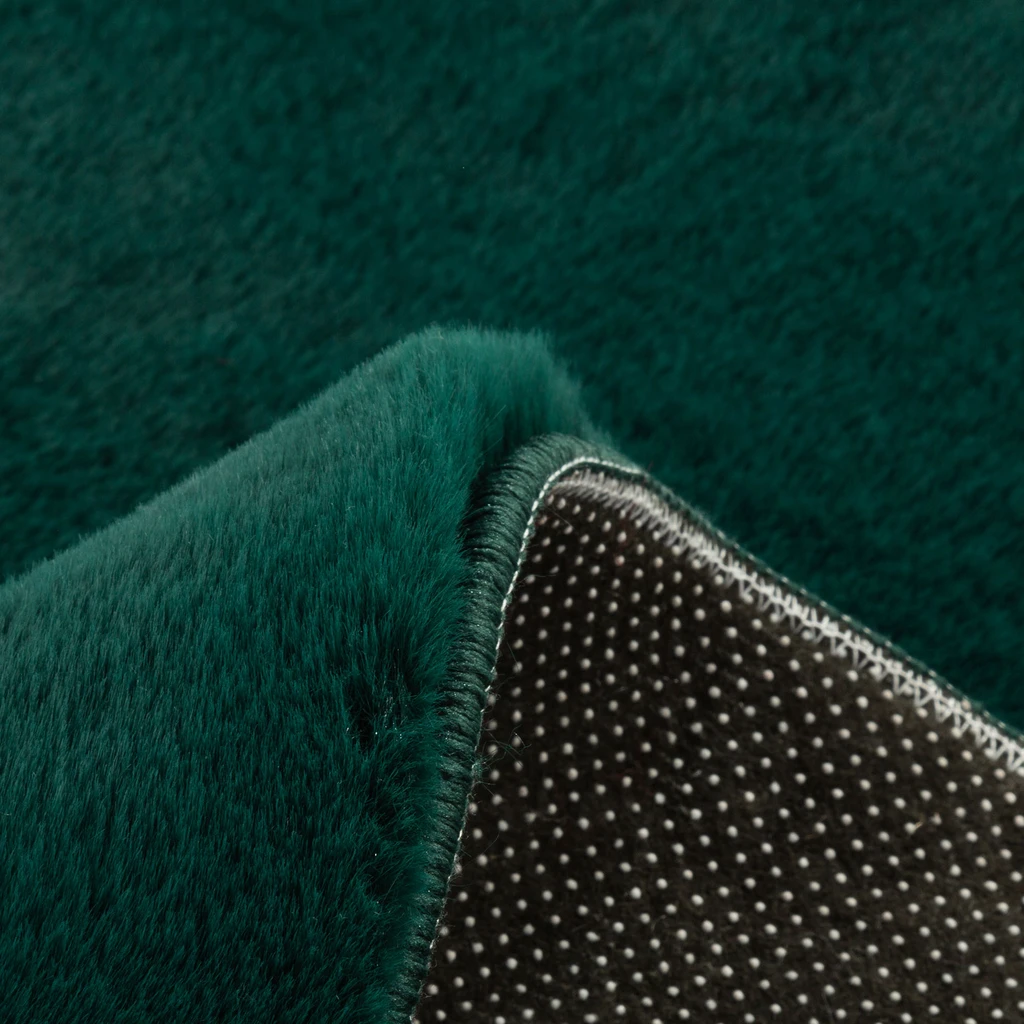 Koberec kulatý tmavě zelený RABBII 100 cm