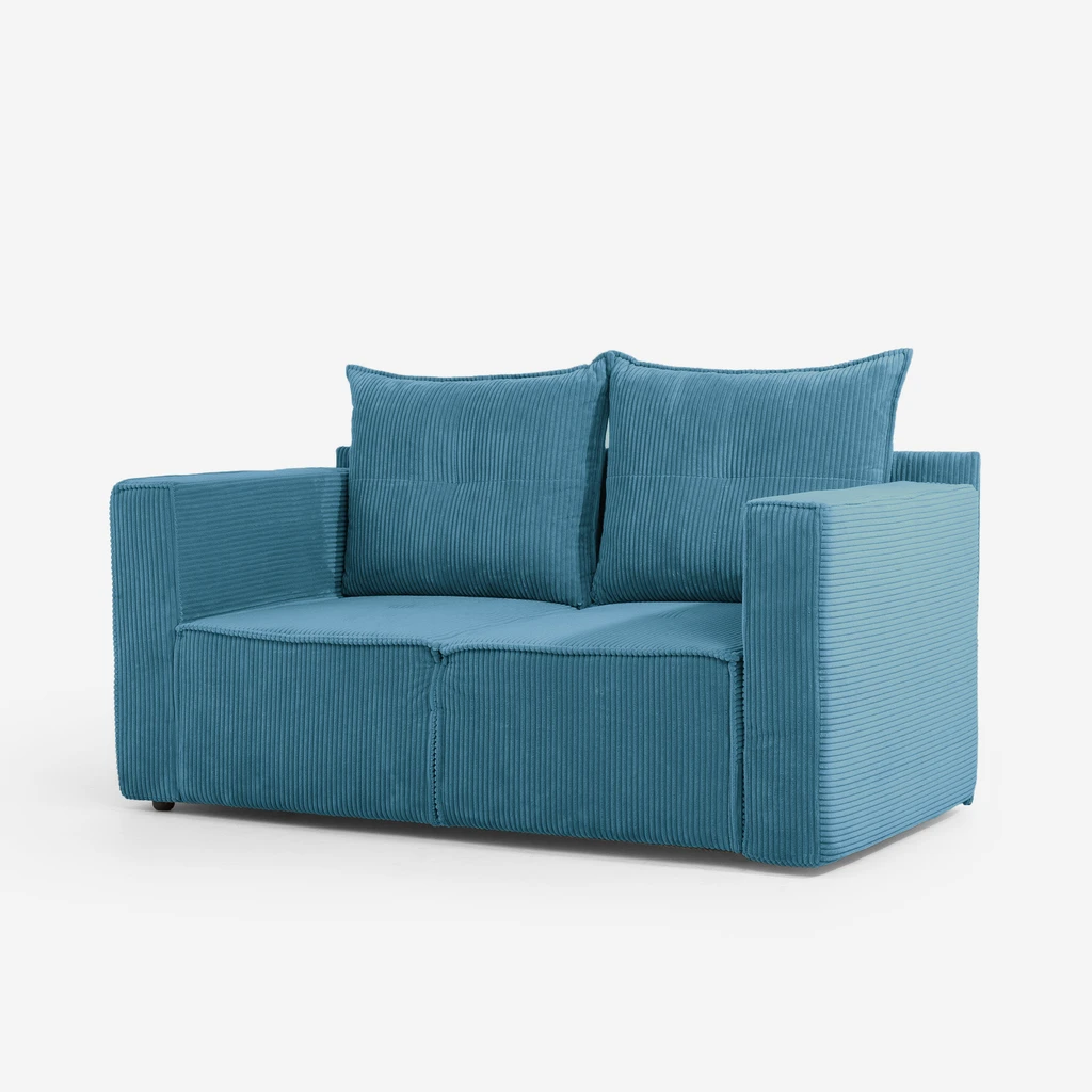 LUSO w turkusowym kolorze – sofa, która wnosi do wnętrza lekkość i energię.