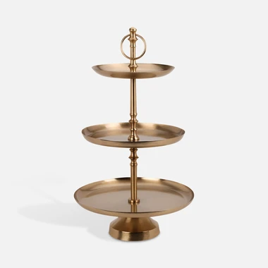 Zlatý etážový stojan 30x50 cm