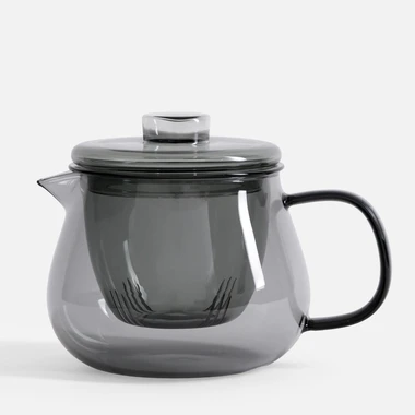 Šedý džbán se sítkem na čaj 650 ml