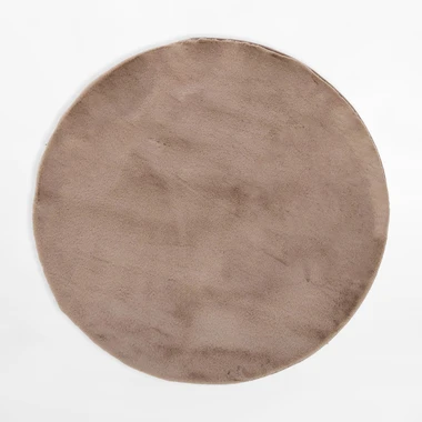 Kulatý koberec RABBIT, taupe, 120 cm
