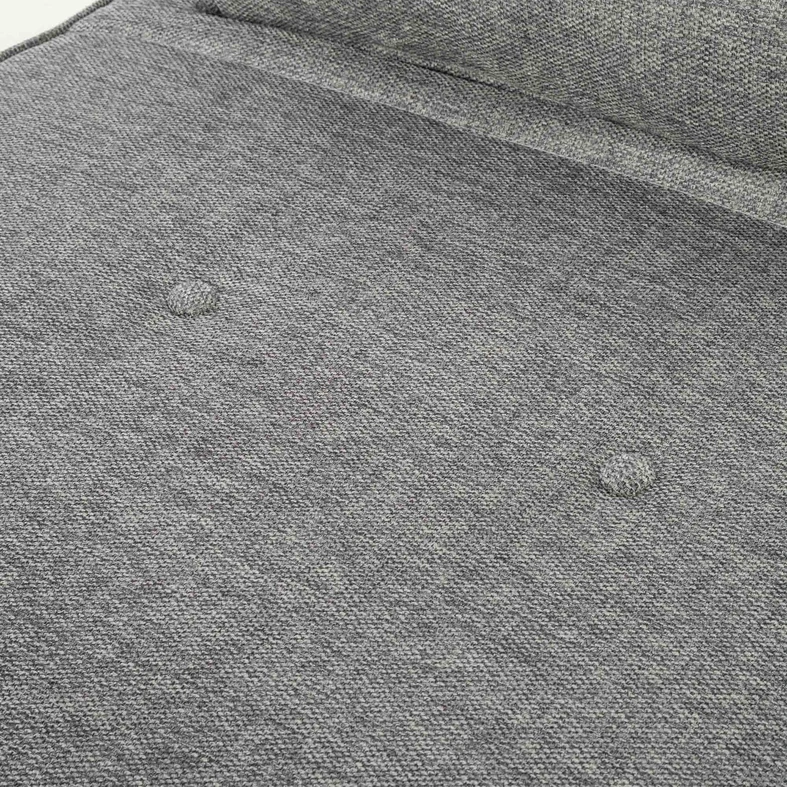 Rozkládací čalouněné křeslo šedé LAVILLA