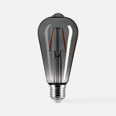 LED žárovka teplá barva ORO-SMOKY-E27-ST64-2W-WW