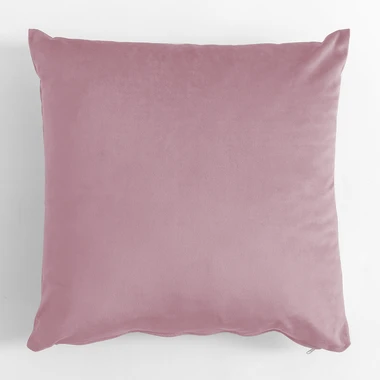 Růžový dekorační velurový polštář VELVIO 45x45 cm