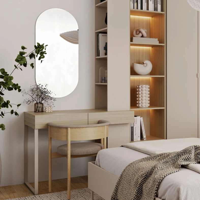 Aranżacja biurka w sypialni