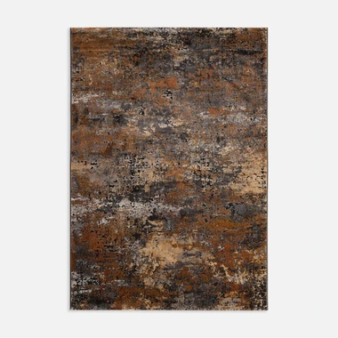 Abstraktní koberec šedo-červenohnědý NOVANTA 200x290 cm