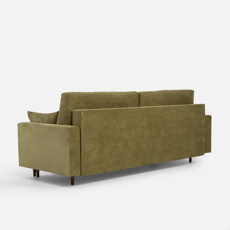 Trojmístná rozkládací pohovka MOSKA olivová