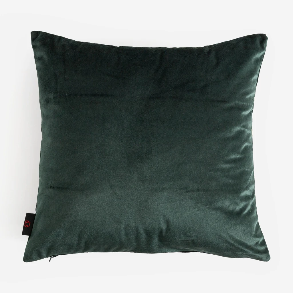 Vánoční povlak na polštář tmavě zelený CANELLA 45x45 cm