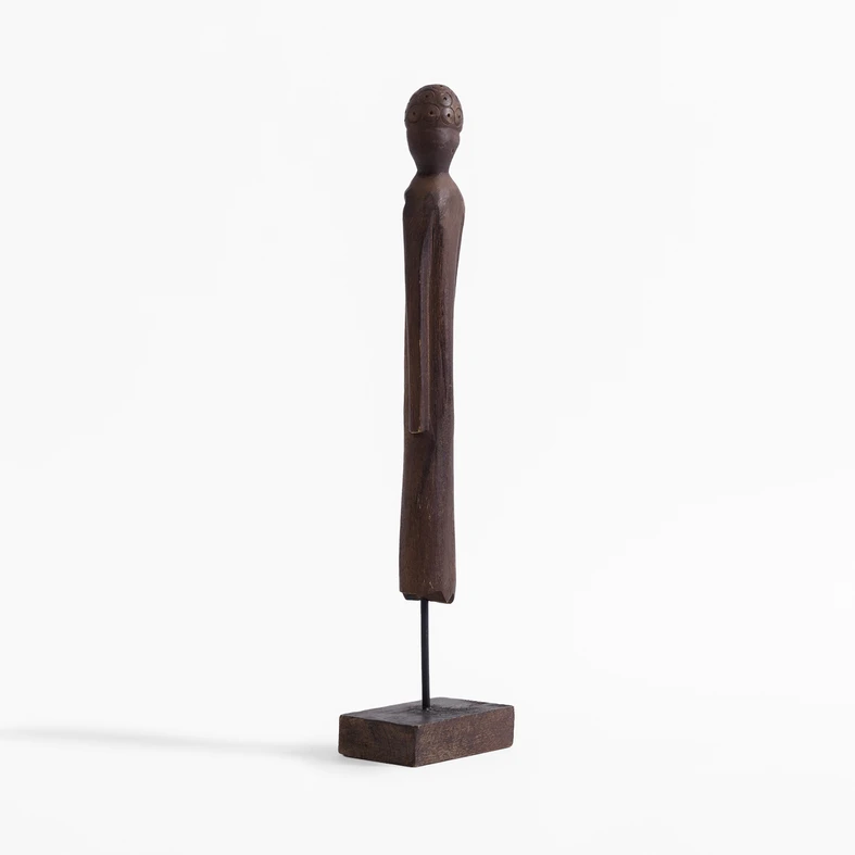 Hnědá dekorativní figurka 45 cm