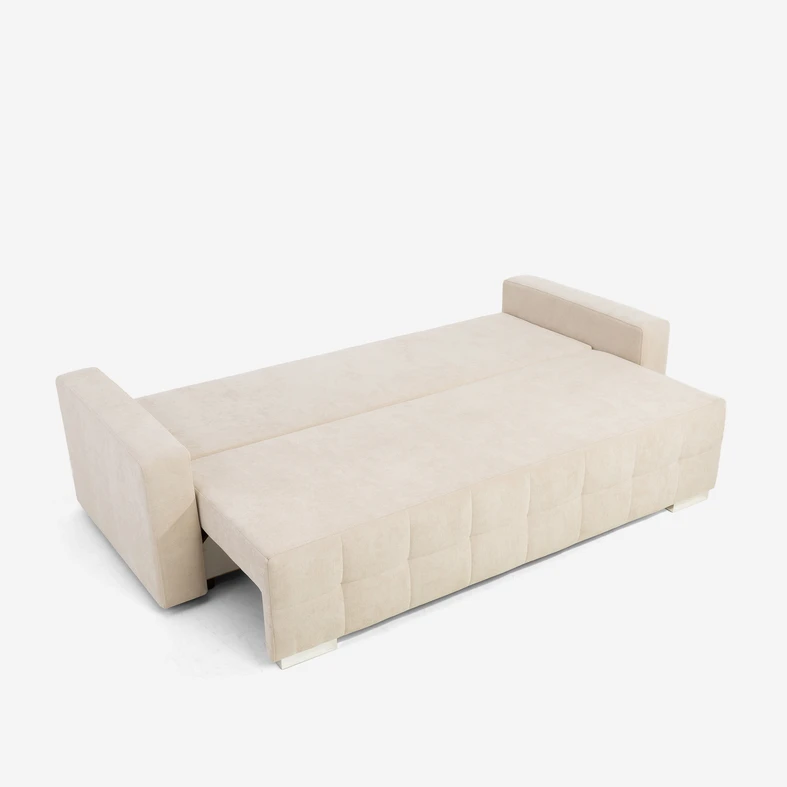 Rozkładana sofa LILI z pojemnikiem – jasny akcent w Twoim wnętrzu i komfortowy wypoczynek.